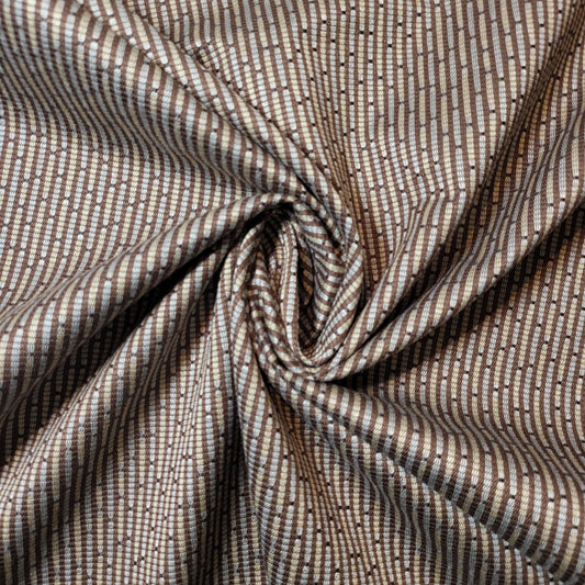 Brown Basketweave Polyester Medium Weight Material Curtain & Upholstery Fabrics – 58" Wide" Sold by the Meter