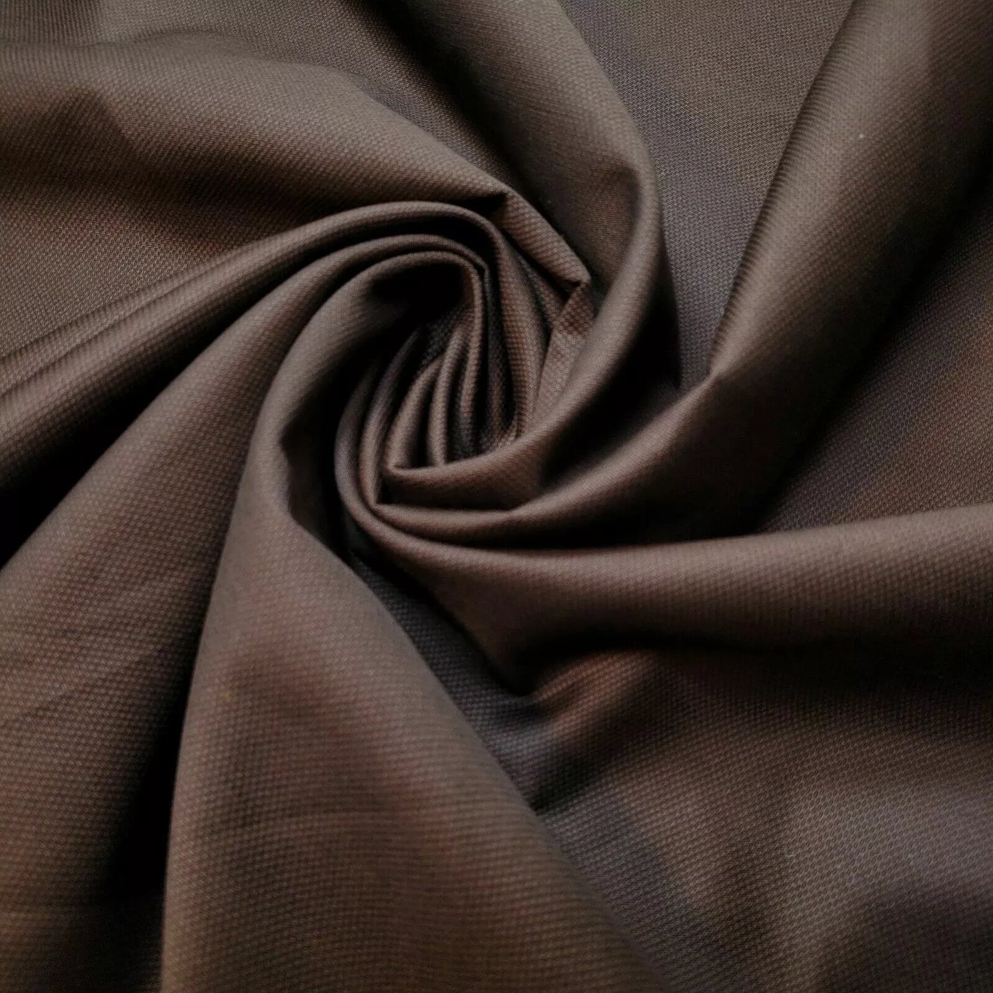 Brown 100% Cotton Dobby Jacquard Fabric Shirt Dress Craft Quilting Material Meter 58" By the Meter