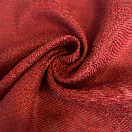 Burgundy Pashmina Winter Viscose Twill Fabric Dress Costume Scarf Material 44" Wide By The Meter
