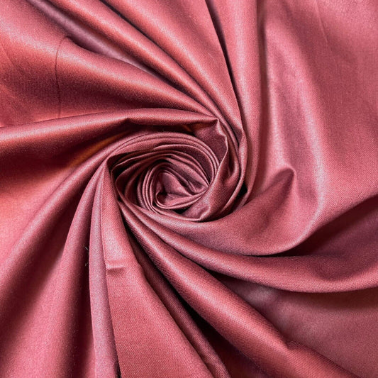 Burgandy 100% Cotton Sateen Material Curtain Lining Dress Craft Quilting Fabric 44" By The Meter