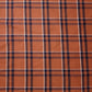 Burnt Orange Navy  100% Cotton Tartan Check Plaid / Stripe Dress Fabric Craft Quilting Material 58" By Meter