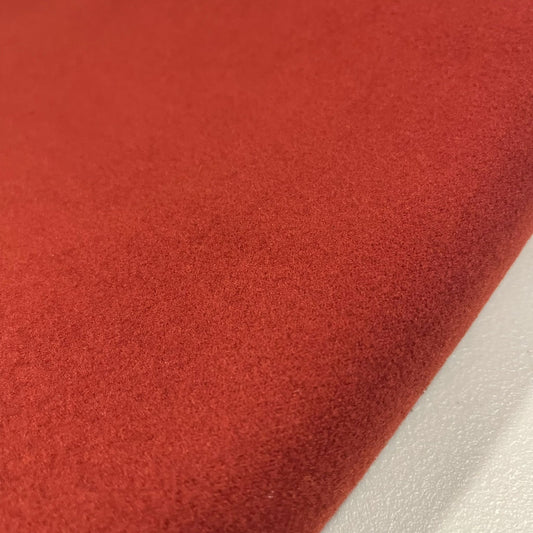 Burnt Orange Plain Dyed Washable Wool Fabric Ideal For Coats and Scarfs 58" Wide By The Meter