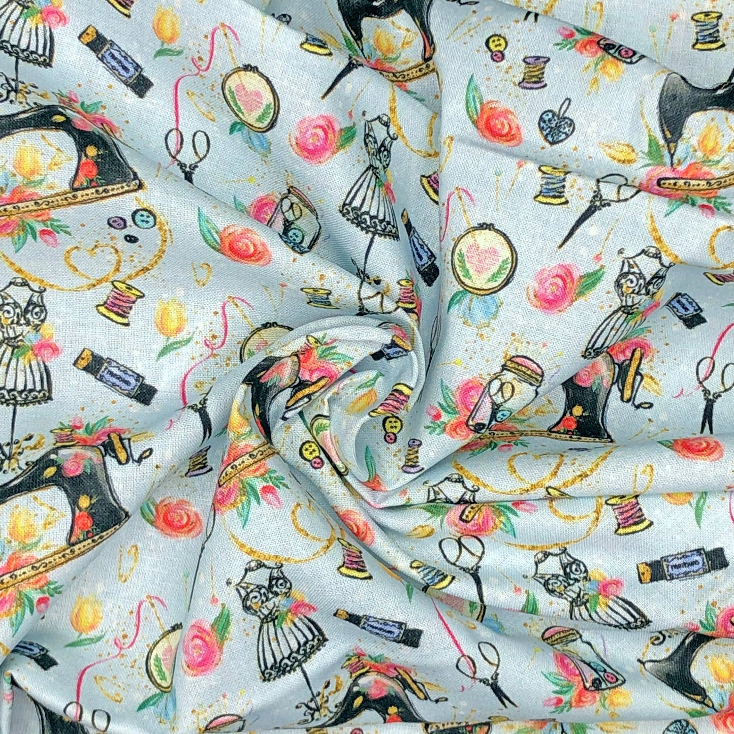 Digital Printed 100% Cotton Fabric | 150gsm 55" (140cm) Wide OEKO-TEX® Standard 100 Certified – Sold by the Meter