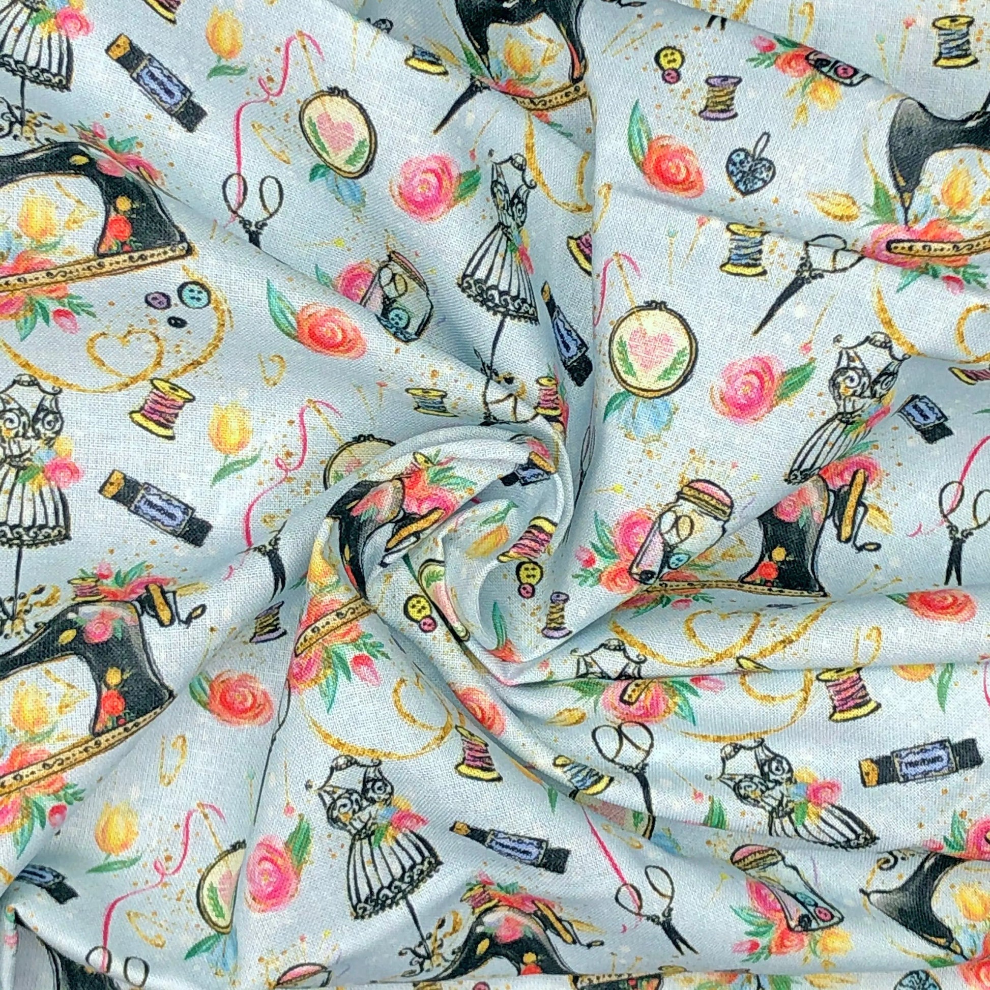 Digital Printed 100% Cotton Fabric | 150gsm 55" (140cm) Wide OEKO-TEX® Standard 100 Certified – Sold by the Meter