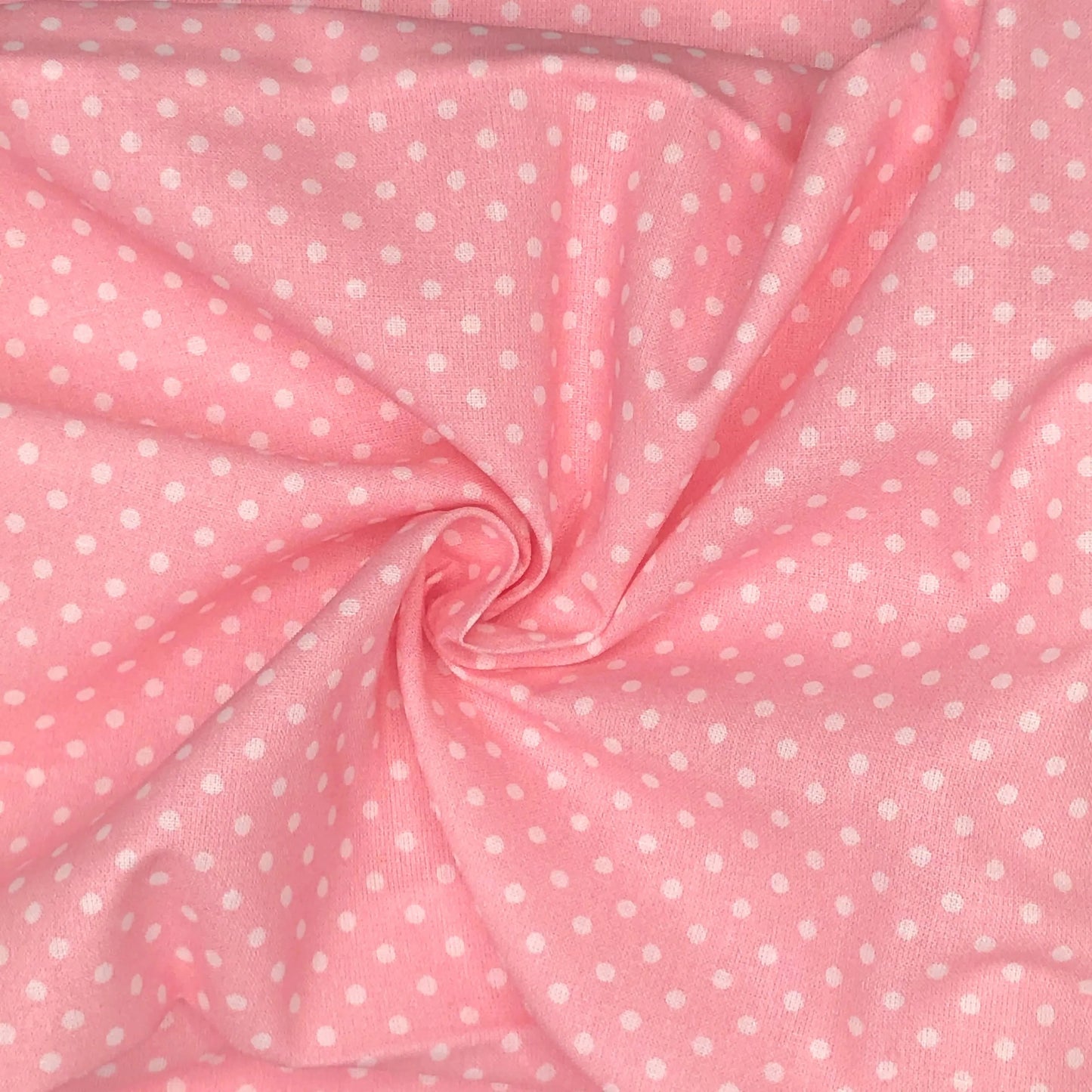 Polka Dot & Sweet Pea Dot Digital Printed 100% Cotton Fabric on Coloured Bases | 150gsm 55" (140cm) Wide | OEKO-TEX® Standard 100 Certified – Sold by the Metre