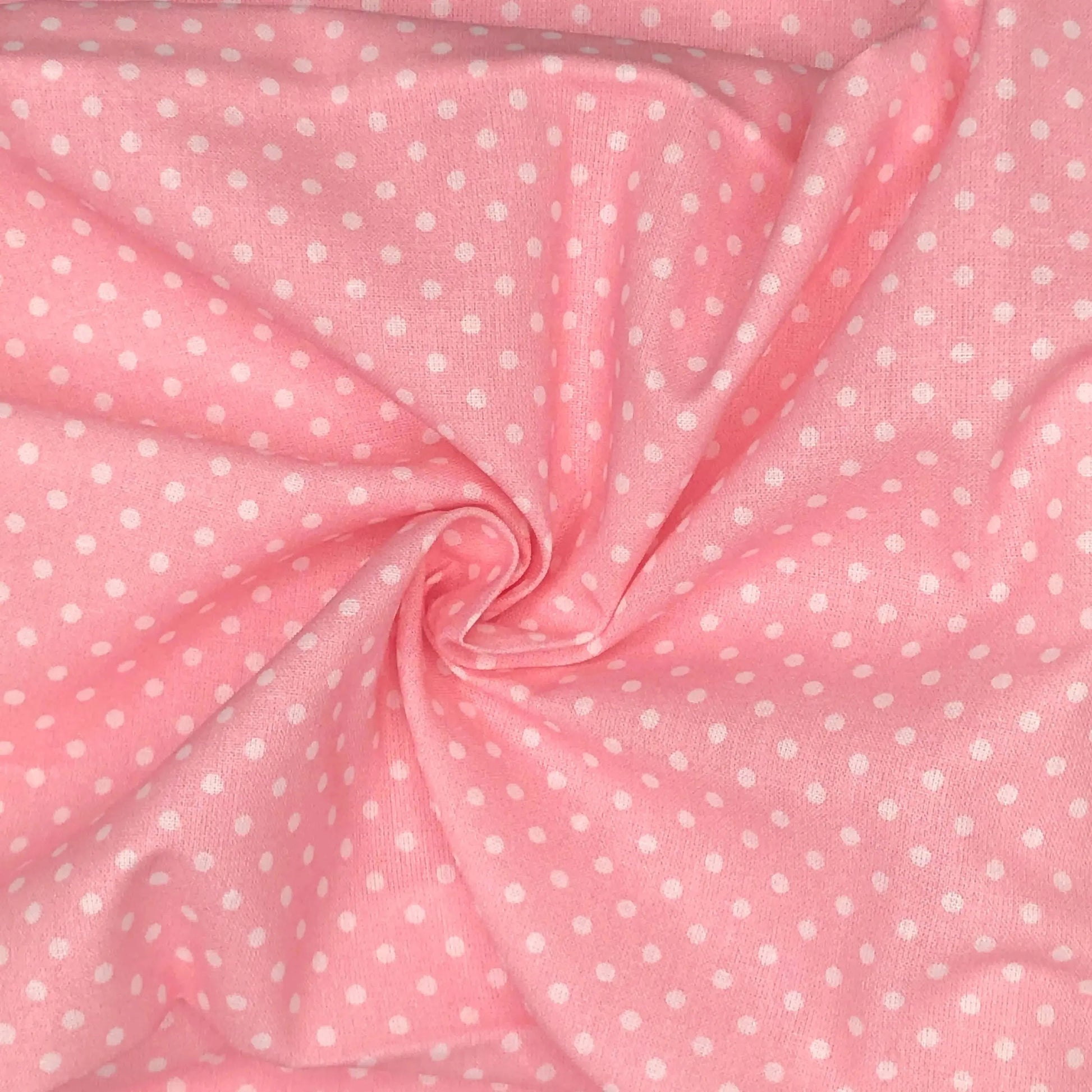 Polka Dot & Sweet Pea Dot Digital Printed 100% Cotton Fabric on Coloured Bases | 150gsm 55" (140cm) Wide | OEKO-TEXÂ® Standard 100 Certified â€“ Sold by the Metre