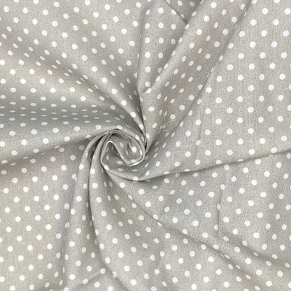 Polka Dot & Sweet Pea Dot Digital Printed 100% Cotton Fabric on Coloured Bases | 150gsm 55" (140cm) Wide | OEKO-TEX® Standard 100 Certified – Sold by the Metre