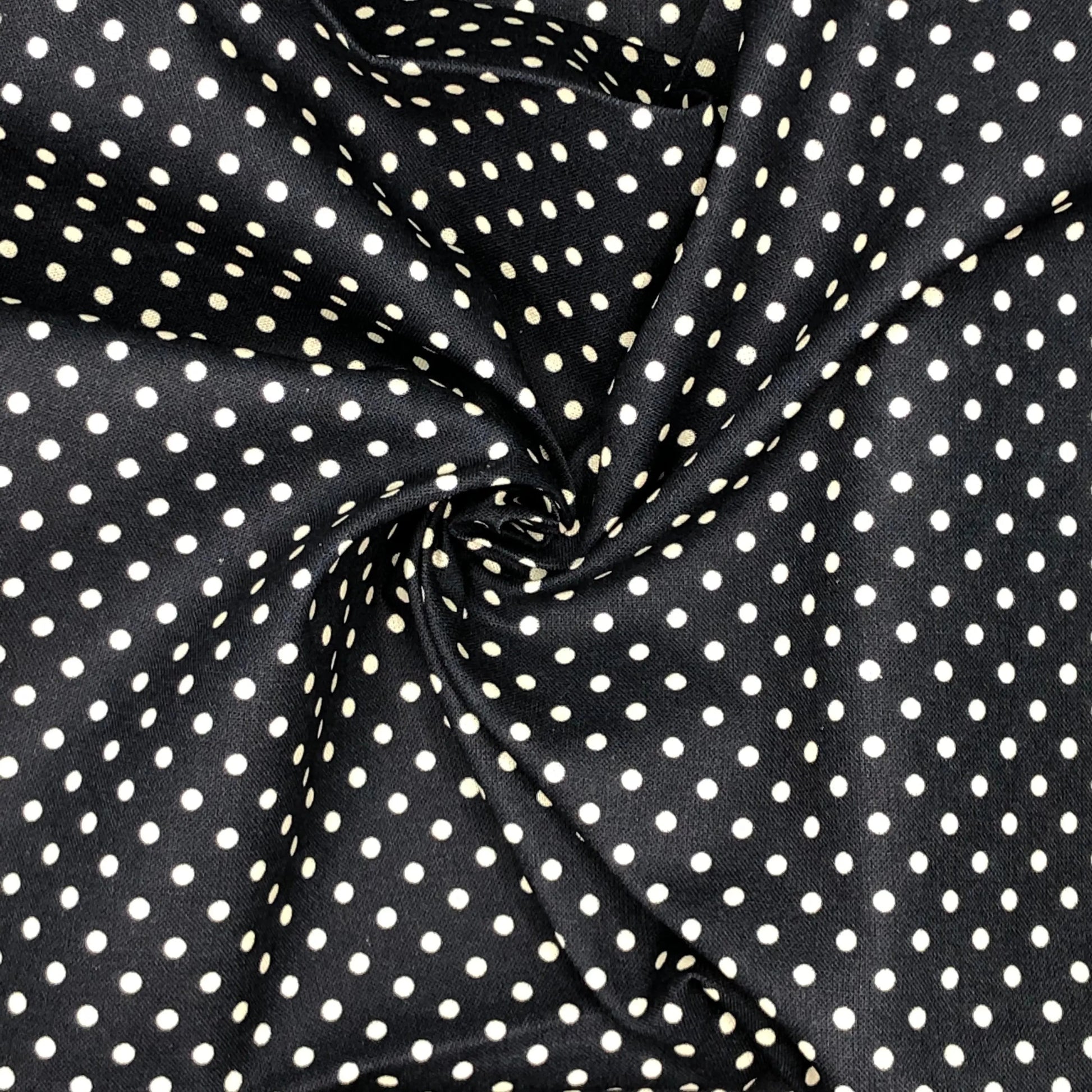 Polka Dot & Sweet Pea Dot Digital Printed 100% Cotton Fabric on Coloured Bases | 150gsm 55" (140cm) Wide | OEKO-TEX® Standard 100 Certified – Sold by the Metre