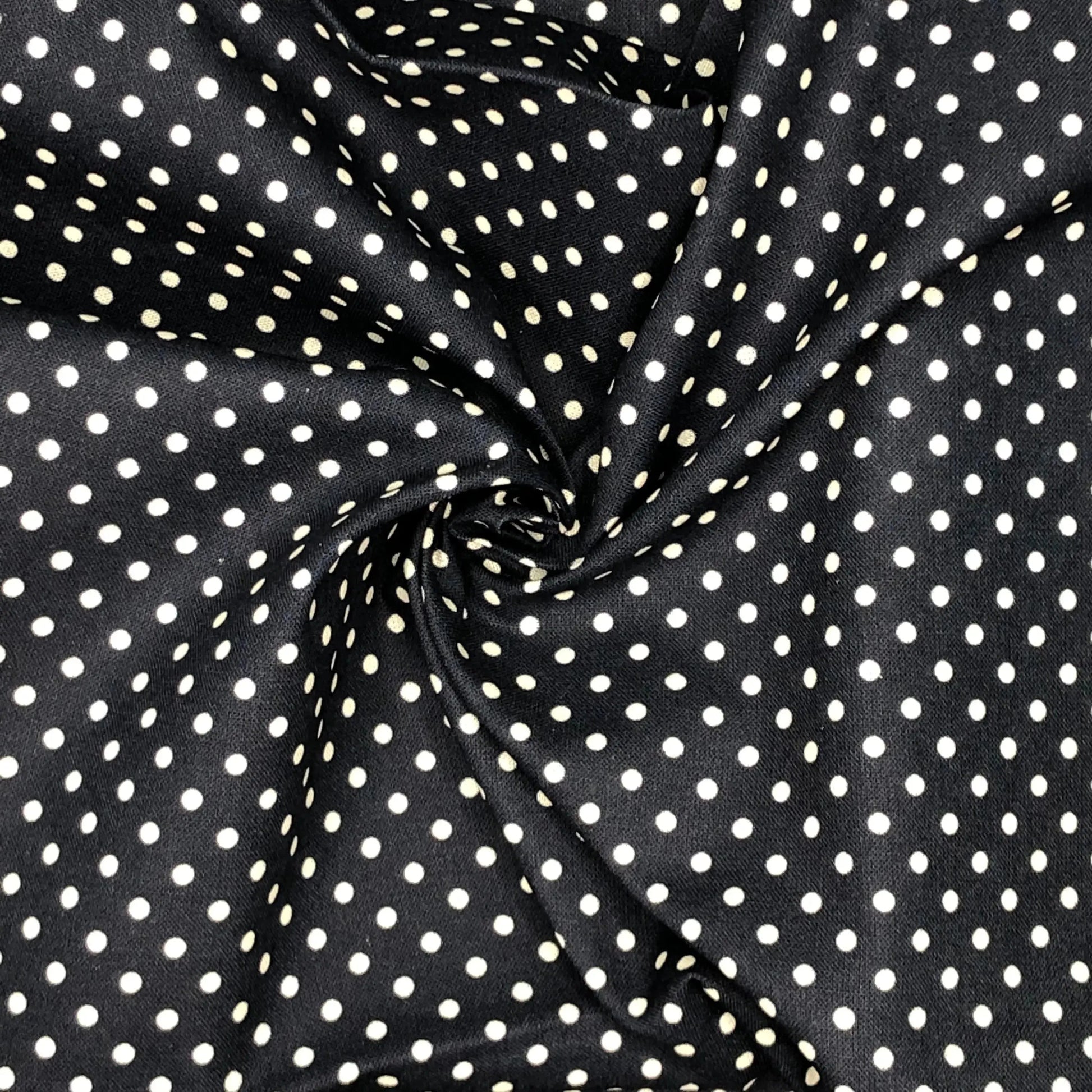 Polka Dot & Sweet Pea Dot Digital Printed 100% Cotton Fabric on Coloured Bases | 150gsm 55" (140cm) Wide | OEKO-TEXÂ® Standard 100 Certified â€“ Sold by the Metre