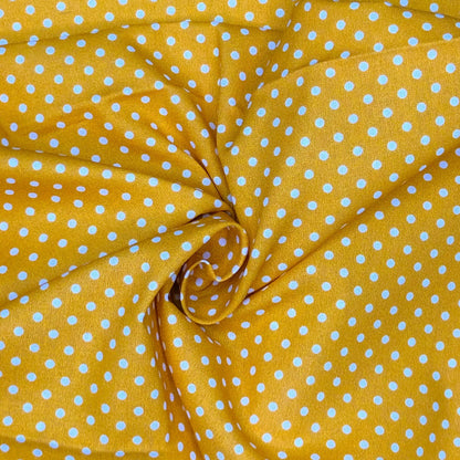 Polka Dot & Sweet Pea Dot Digital Printed 100% Cotton Fabric on Coloured Bases | 150gsm 55" (140cm) Wide | OEKO-TEX® Standard 100 Certified – Sold by the Metre