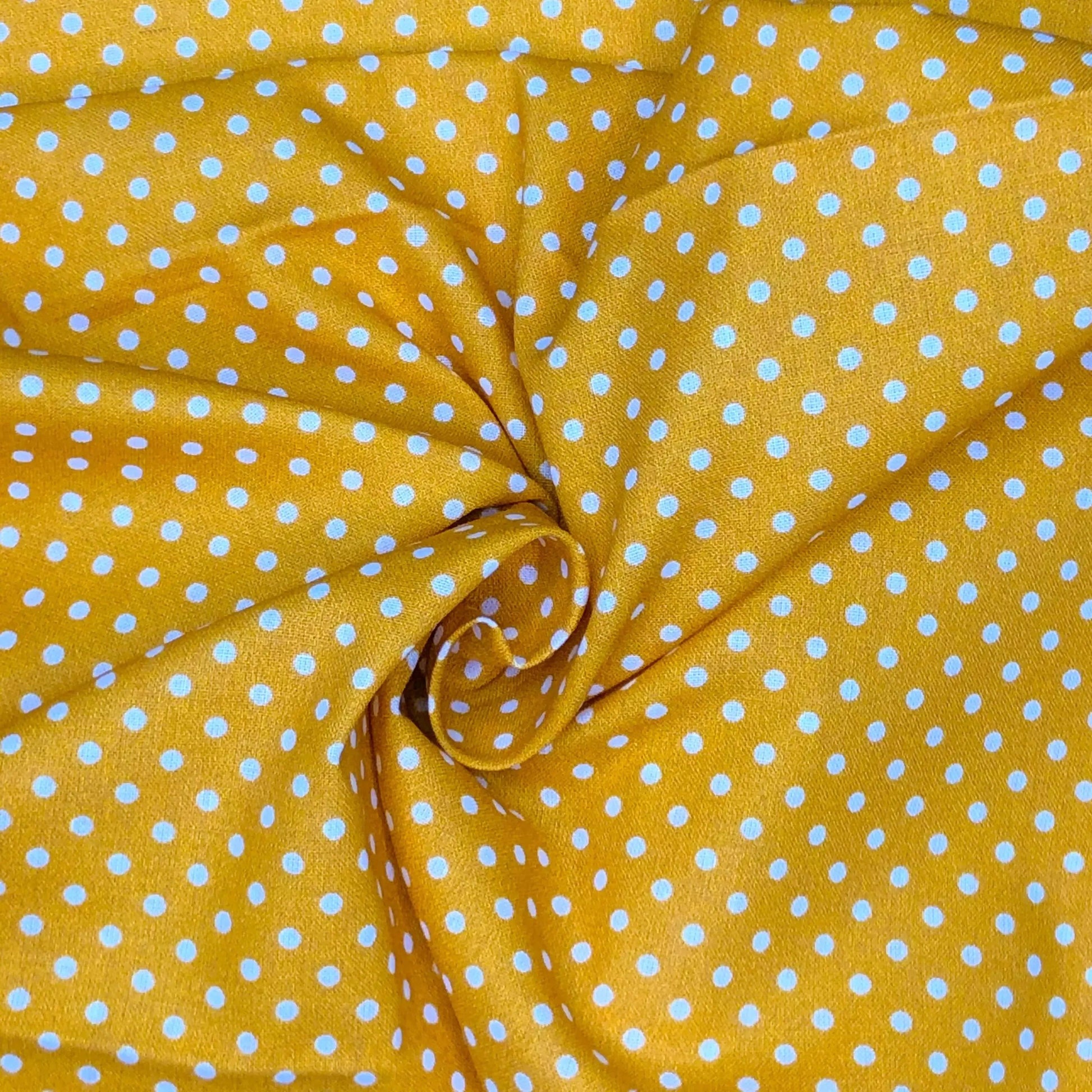 Polka Dot & Sweet Pea Dot Digital Printed 100% Cotton Fabric on Coloured Bases | 150gsm 55" (140cm) Wide | OEKO-TEXÂ® Standard 100 Certified â€“ Sold by the Metre