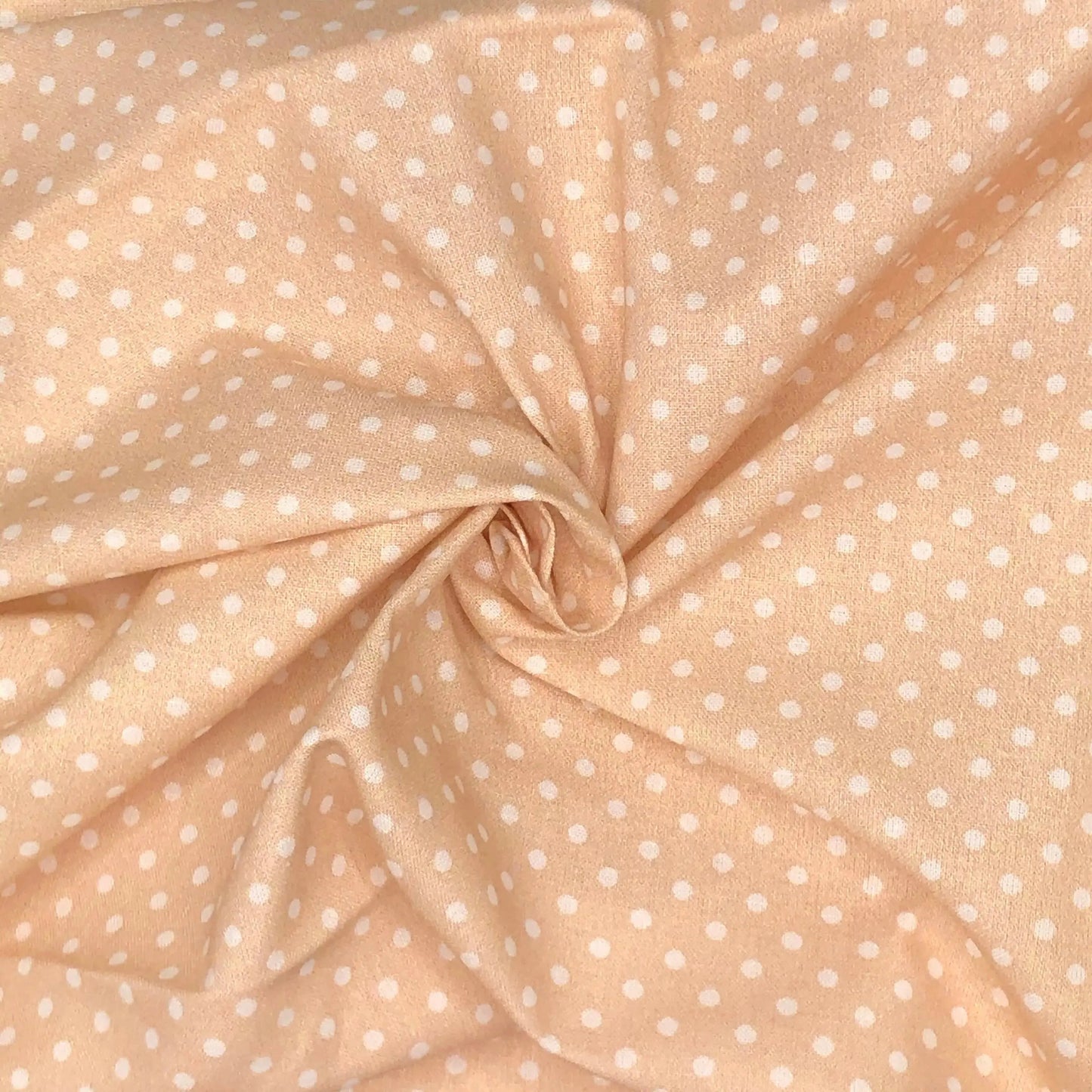 Polka Dot & Sweet Pea Dot Digital Printed 100% Cotton Fabric on Coloured Bases | 150gsm 55" (140cm) Wide | OEKO-TEXÂ® Standard 100 Certified â€“ Sold by the Metre
