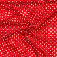 Polka Dot & Sweet Pea Dot Digital Printed 100% Cotton Fabric on Coloured Bases | 150gsm 55" (140cm) Wide | OEKO-TEXÂ® Standard 100 Certified â€“ Sold by the Metre
