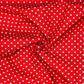 Polka Dot & Sweet Pea Dot Digital Printed 100% Cotton Fabric on Coloured Bases | 150gsm 55" (140cm) Wide | OEKO-TEX® Standard 100 Certified – Sold by the Metre