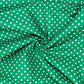 Polka Dot & Sweet Pea Dot Digital Printed 100% Cotton Fabric on Coloured Bases | 150gsm 55" (140cm) Wide | OEKO-TEX® Standard 100 Certified – Sold by the Metre