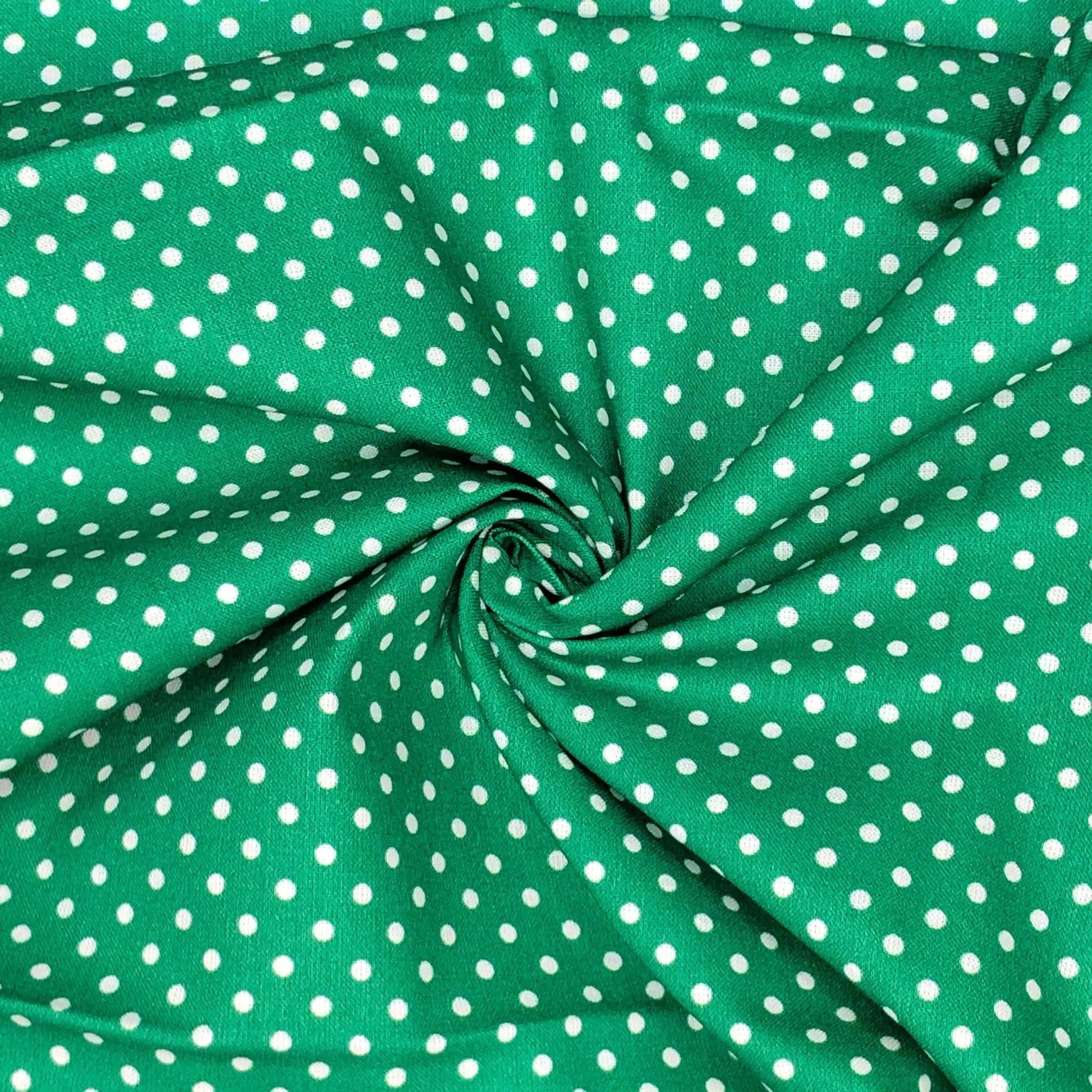 Polka Dot & Sweet Pea Dot Digital Printed 100% Cotton Fabric on Coloured Bases | 150gsm 55" (140cm) Wide | OEKO-TEXÂ® Standard 100 Certified â€“ Sold by the Metre