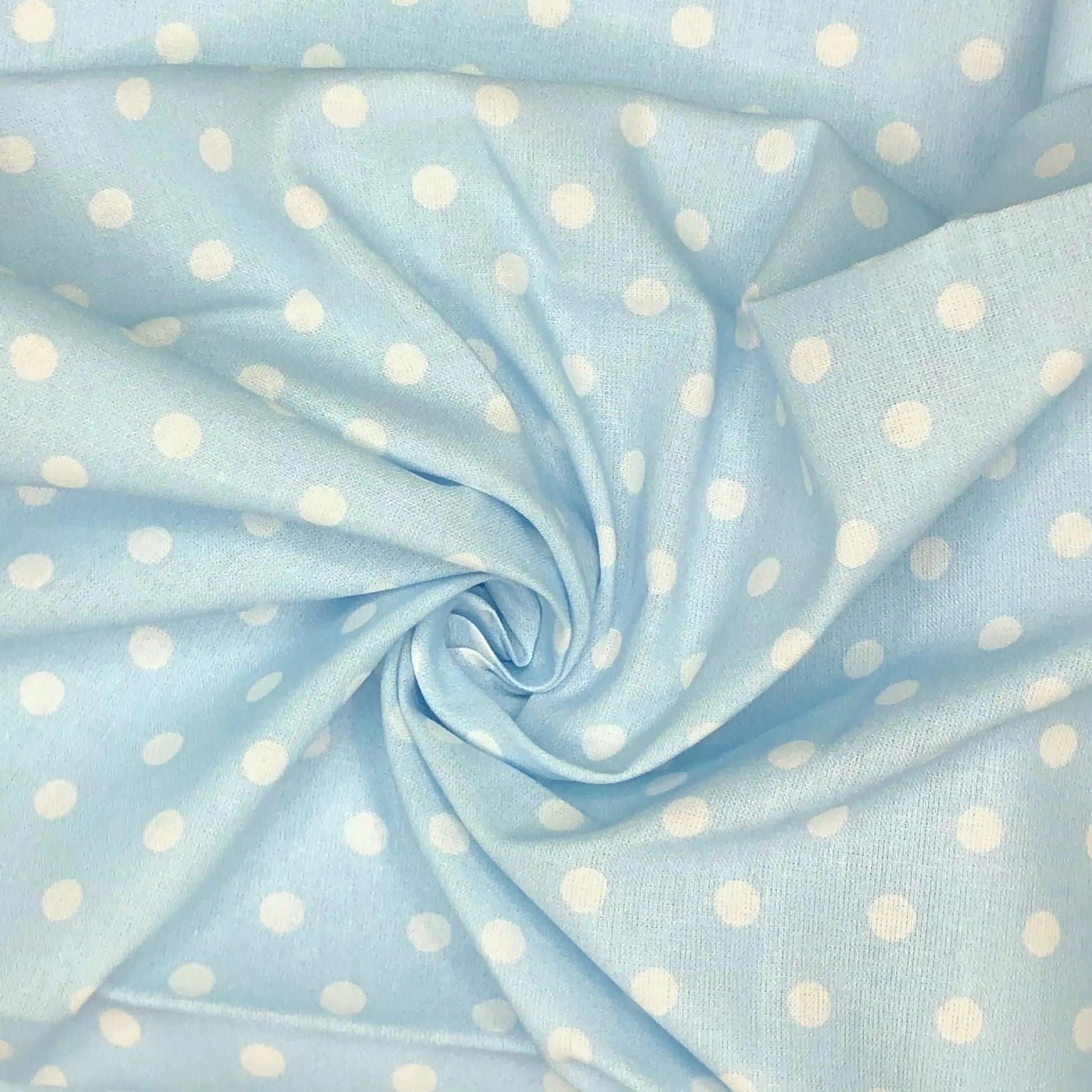 Polka Dot & Sweet Pea Dot Digital Printed 100% Cotton Fabric on Coloured Bases | 150gsm 55" (140cm) Wide | OEKO-TEXÂ® Standard 100 Certified â€“ Sold by the Metre