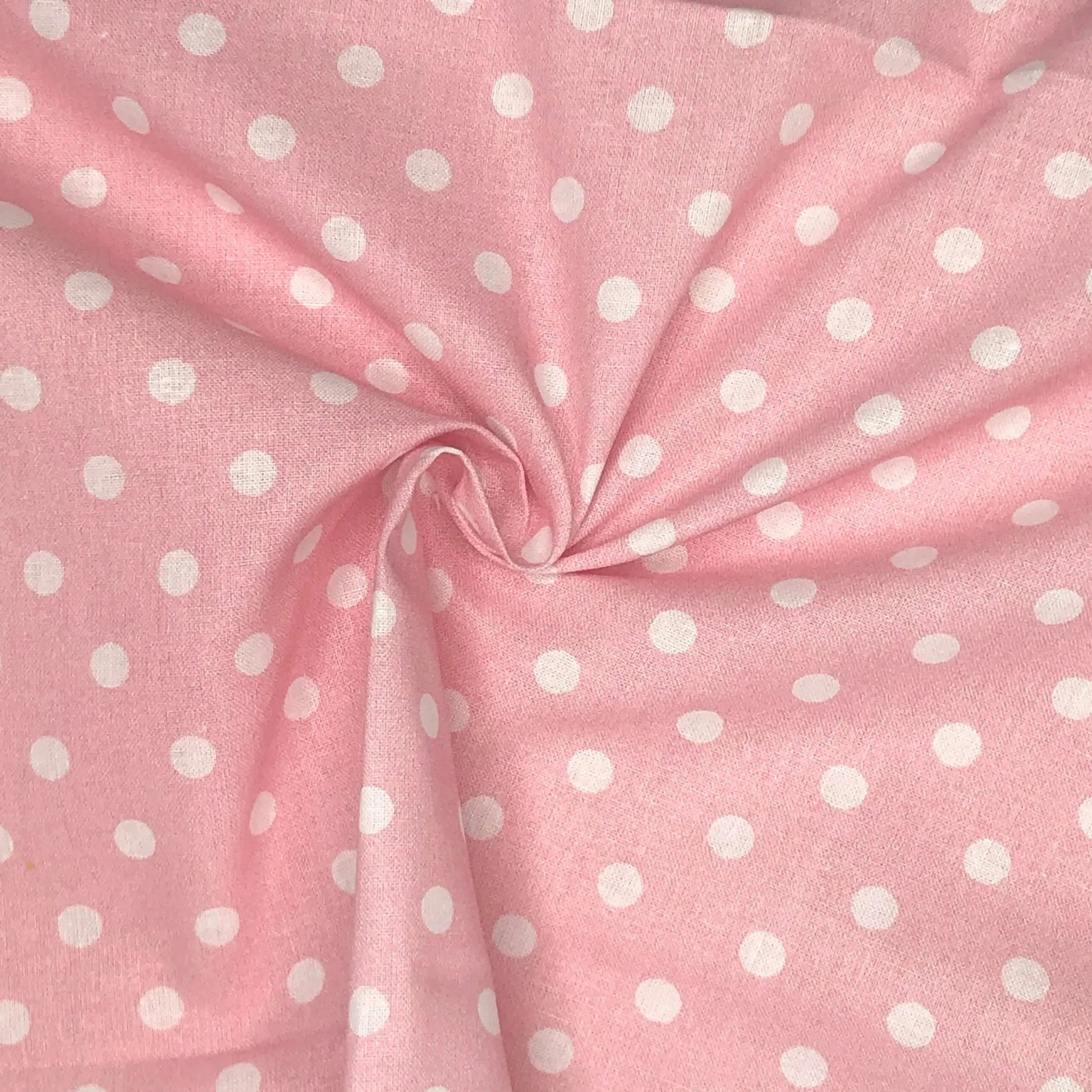 Polka Dot & Sweet Pea Dot Digital Printed 100% Cotton Fabric on Coloured Bases | 150gsm 55" (140cm) Wide | OEKO-TEXÂ® Standard 100 Certified â€“ Sold by the Metre