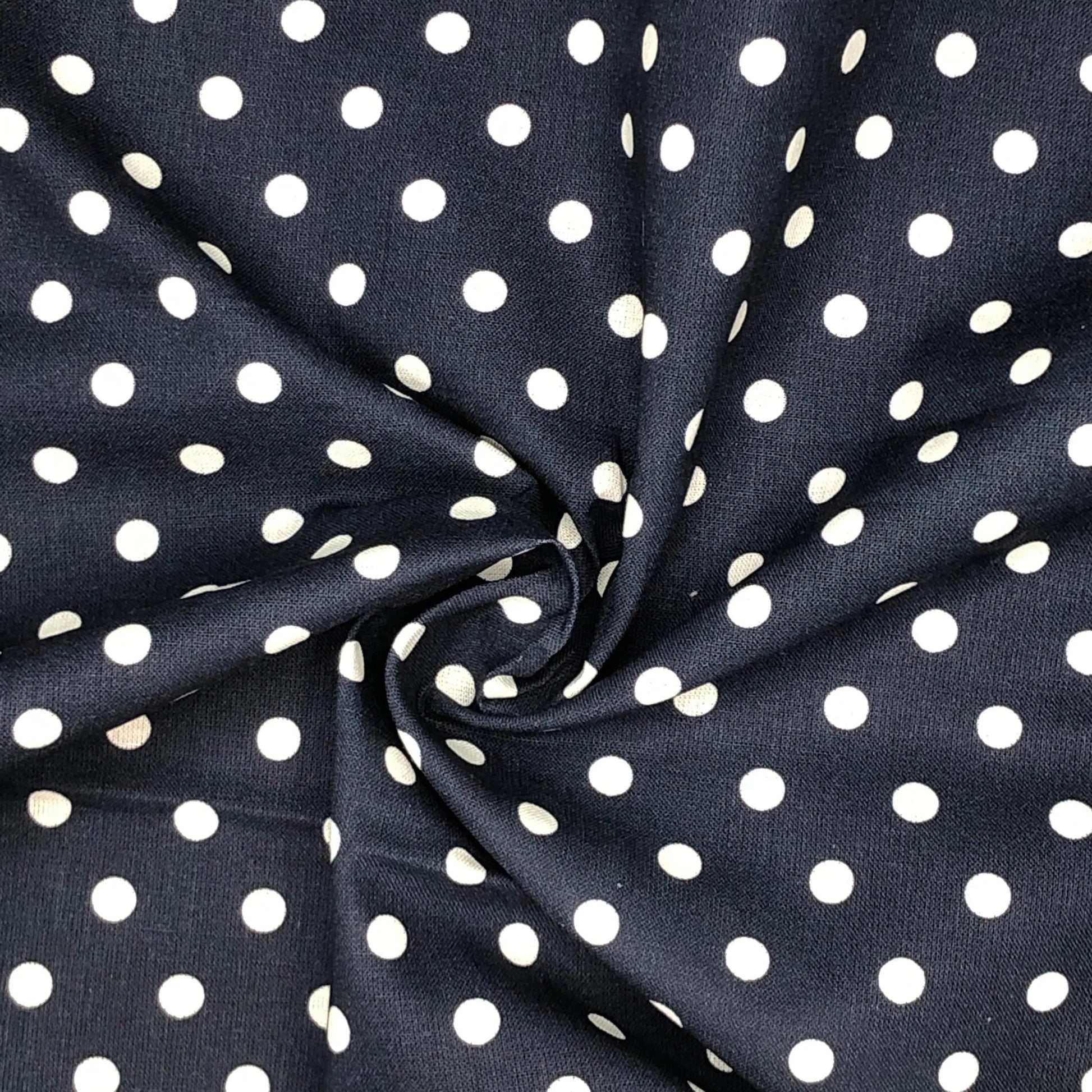 Polka Dot & Sweet Pea Dot Digital Printed 100% Cotton Fabric on Coloured Bases | 150gsm 55" (140cm) Wide | OEKO-TEX® Standard 100 Certified – Sold by the Metre