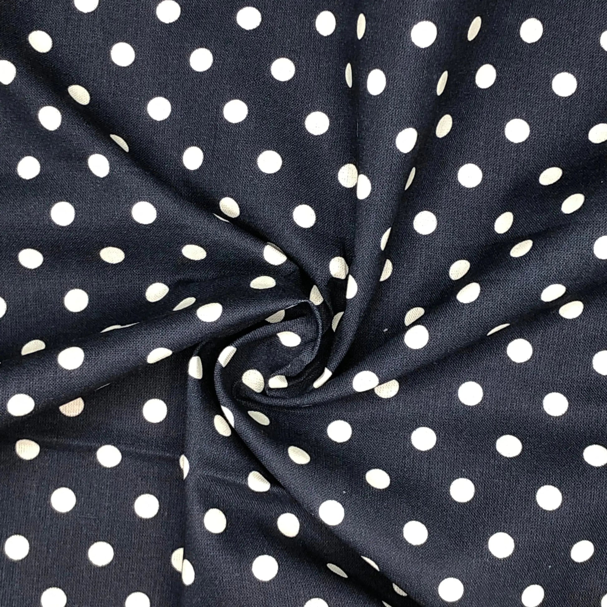 Polka Dot & Sweet Pea Dot Digital Printed 100% Cotton Fabric on Coloured Bases | 150gsm 55" (140cm) Wide | OEKO-TEXÂ® Standard 100 Certified â€“ Sold by the Metre