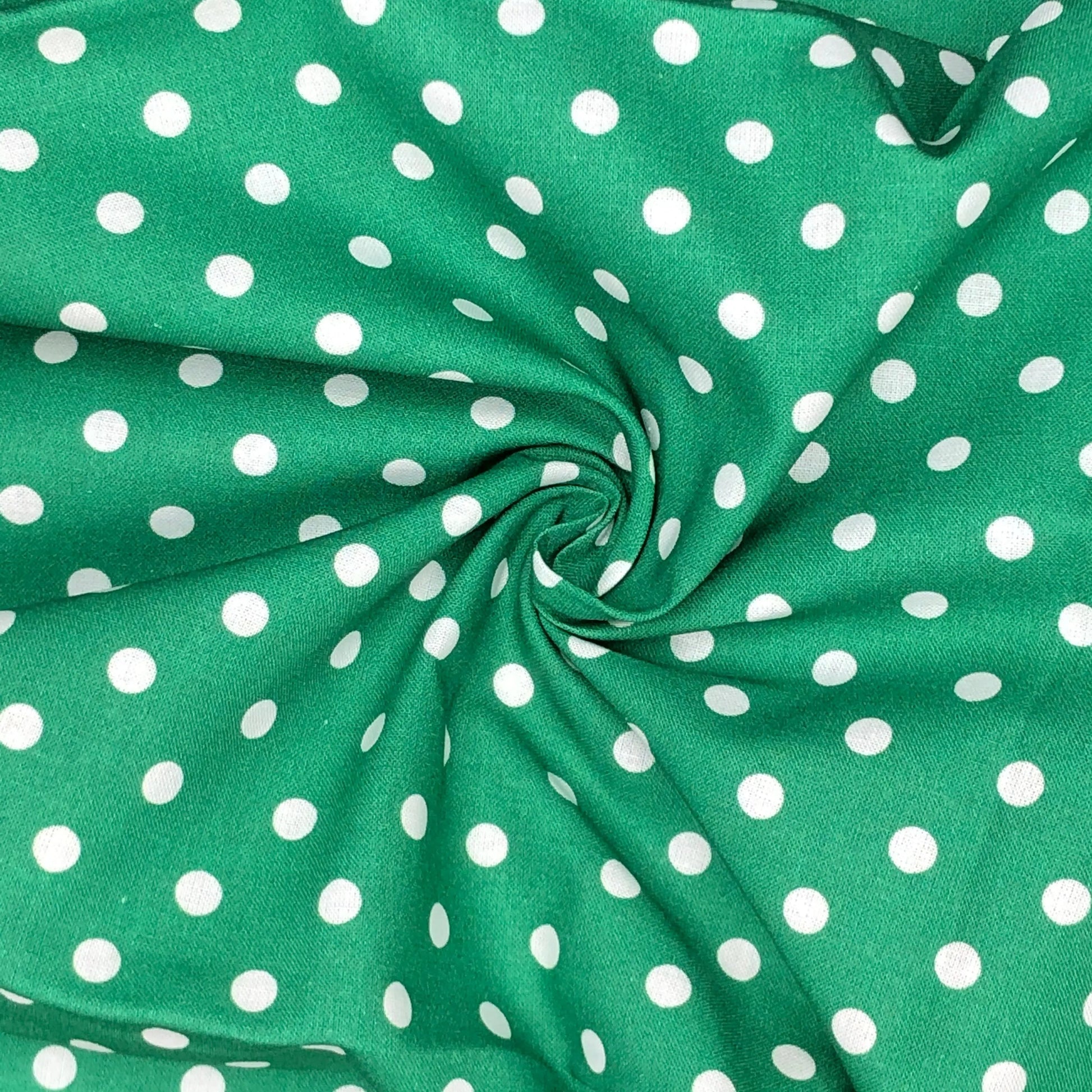 Polka Dot & Sweet Pea Dot Digital Printed 100% Cotton Fabric on Coloured Bases | 150gsm 55" (140cm) Wide | OEKO-TEX® Standard 100 Certified – Sold by the Metre