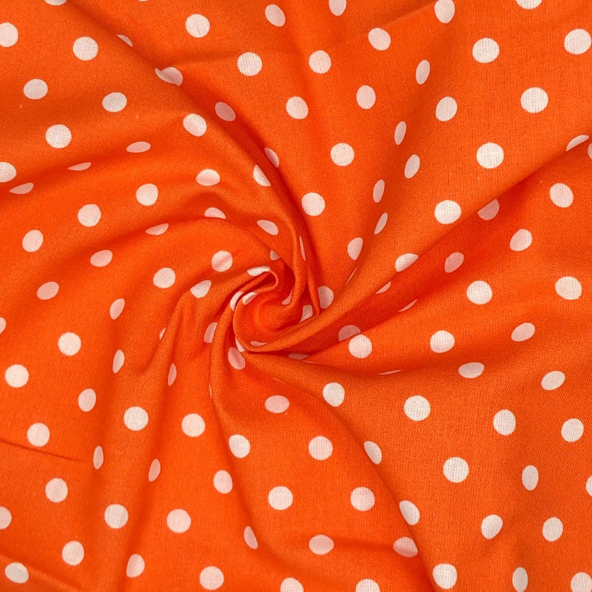 Polka Dot & Sweet Pea Dot Digital Printed 100% Cotton Fabric on Coloured Bases | 150gsm 55" (140cm) Wide | OEKO-TEXÂ® Standard 100 Certified â€“ Sold by the Metre