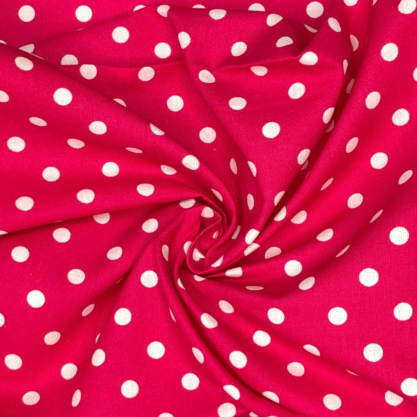 Polka Dot & Sweet Pea Dot Digital Printed 100% Cotton Fabric on Coloured Bases | 150gsm 55" (140cm) Wide | OEKO-TEX® Standard 100 Certified – Sold by the Metre