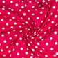 Polka Dot & Sweet Pea Dot Digital Printed 100% Cotton Fabric on Coloured Bases | 150gsm 55" (140cm) Wide | OEKO-TEXÂ® Standard 100 Certified â€“ Sold by the Metre