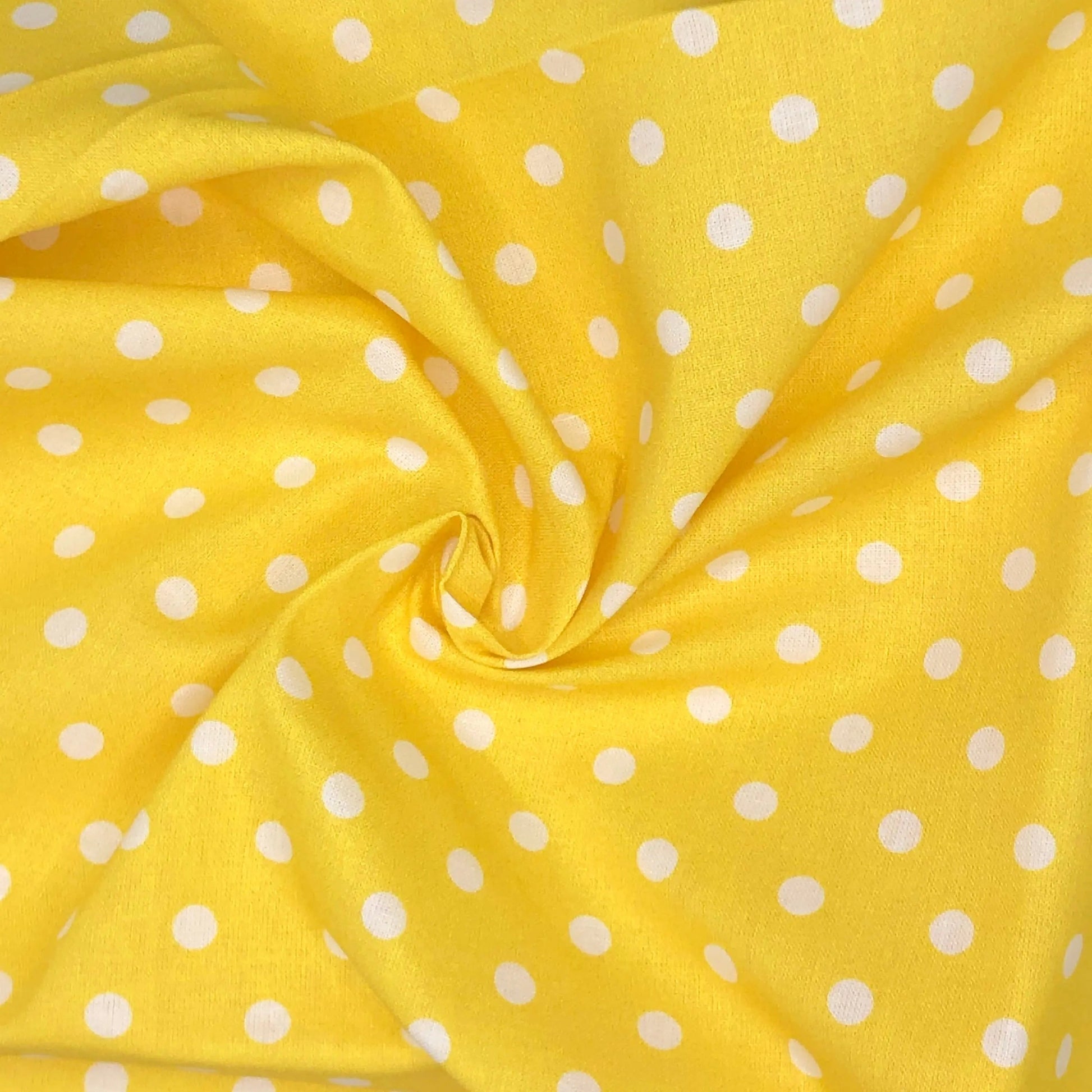 Polka Dot & Sweet Pea Dot Digital Printed 100% Cotton Fabric on Coloured Bases | 150gsm 55" (140cm) Wide | OEKO-TEX® Standard 100 Certified – Sold by the Metre