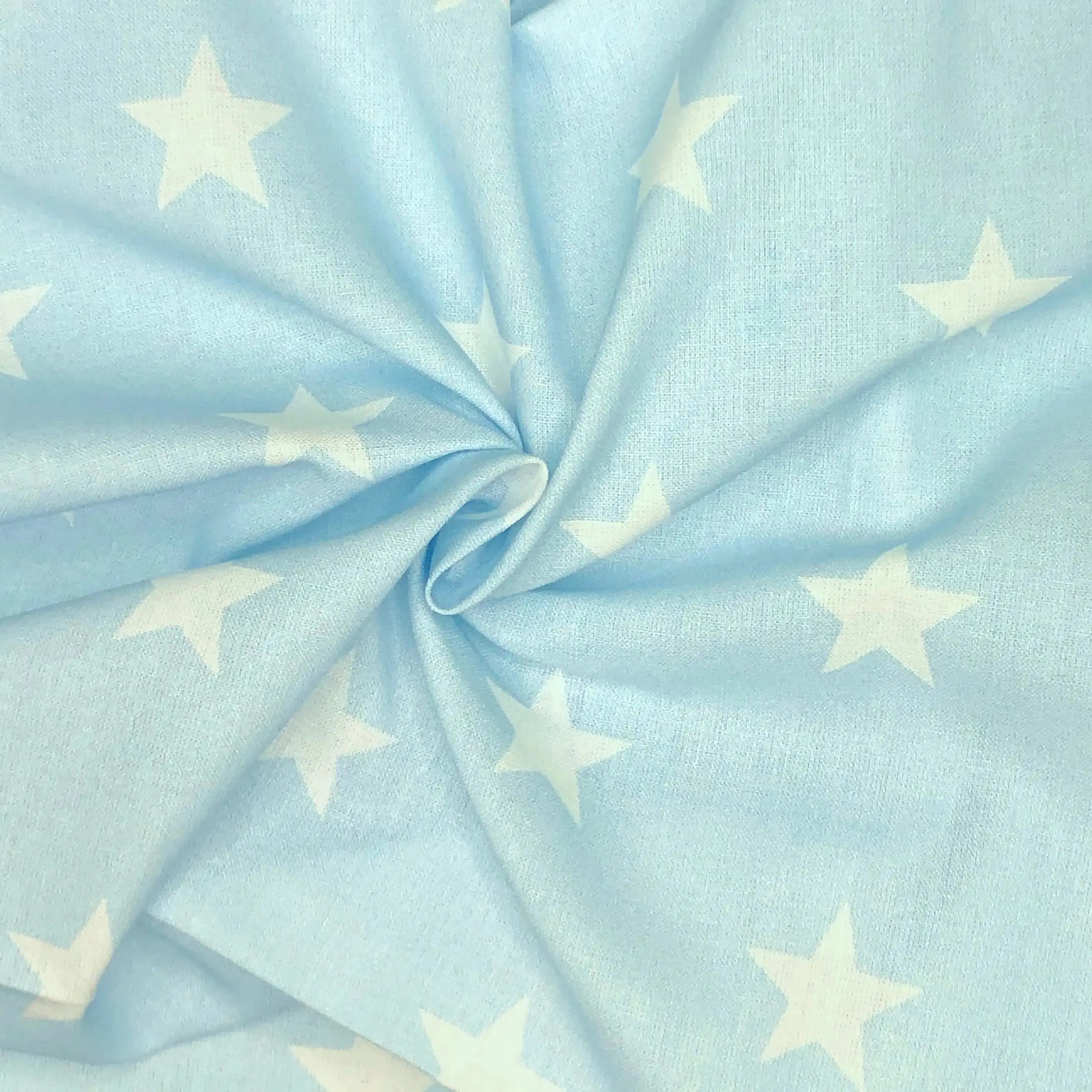 Star Digital Printed 100% Cotton Fabric | Large, Mini & Small Star Designs on White & Colour Bases | 150gsm 55" (140cm) Wide | OEKO-TEXÂ® Standard 100 Certified â€“ Sold by the Metre