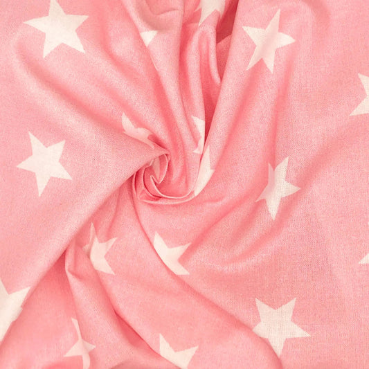 Star Digital Printed 100% Cotton Fabric | Large, Mini & Small Star Designs on White & Colour Bases | 150gsm 55" (140cm) Wide | OEKO-TEXÂ® Standard 100 Certified â€“ Sold by the Metre