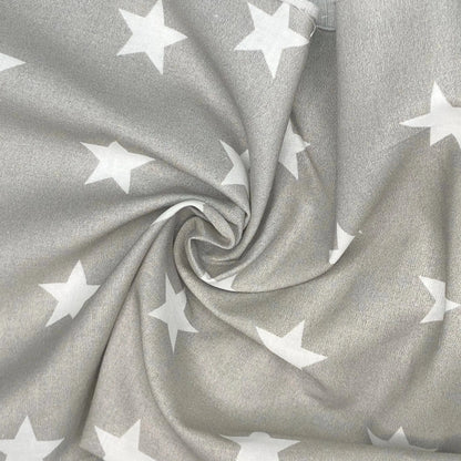 Star Digital Printed 100% Cotton Fabric | Large, Mini & Small Star Designs on White & Colour Bases | 150gsm 55" (140cm) Wide | OEKO-TEXÂ® Standard 100 Certified â€“ Sold by the Metre