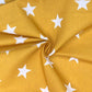 Star Digital Printed 100% Cotton Fabric | Large, Mini & Small Star Designs on White & Colour Bases | 150gsm 55" (140cm) Wide | OEKO-TEX® Standard 100 Certified – Sold by the Metre