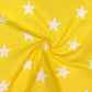 Star Digital Printed 100% Cotton Fabric | Large, Mini & Small Star Designs on White & Colour Bases | 150gsm 55" (140cm) Wide | OEKO-TEXÂ® Standard 100 Certified â€“ Sold by the Metre