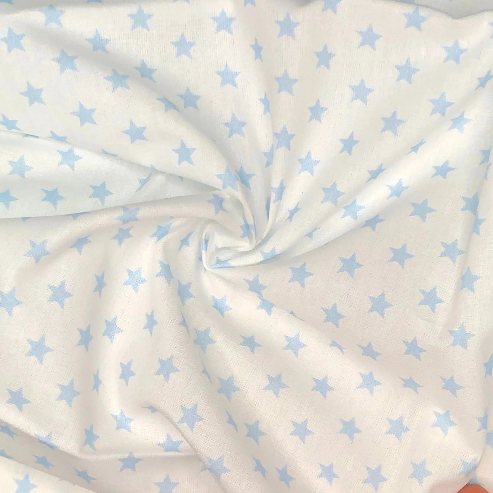 Star Digital Printed 100% Cotton Fabric | Large, Mini & Small Star Designs on White & Colour Bases | 150gsm 55" (140cm) Wide | OEKO-TEX® Standard 100 Certified – Sold by the Metre