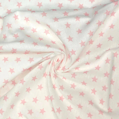 Star Digital Printed 100% Cotton Fabric | Large, Mini & Small Star Designs on White & Colour Bases | 150gsm 55" (140cm) Wide | OEKO-TEXÂ® Standard 100 Certified â€“ Sold by the Metre