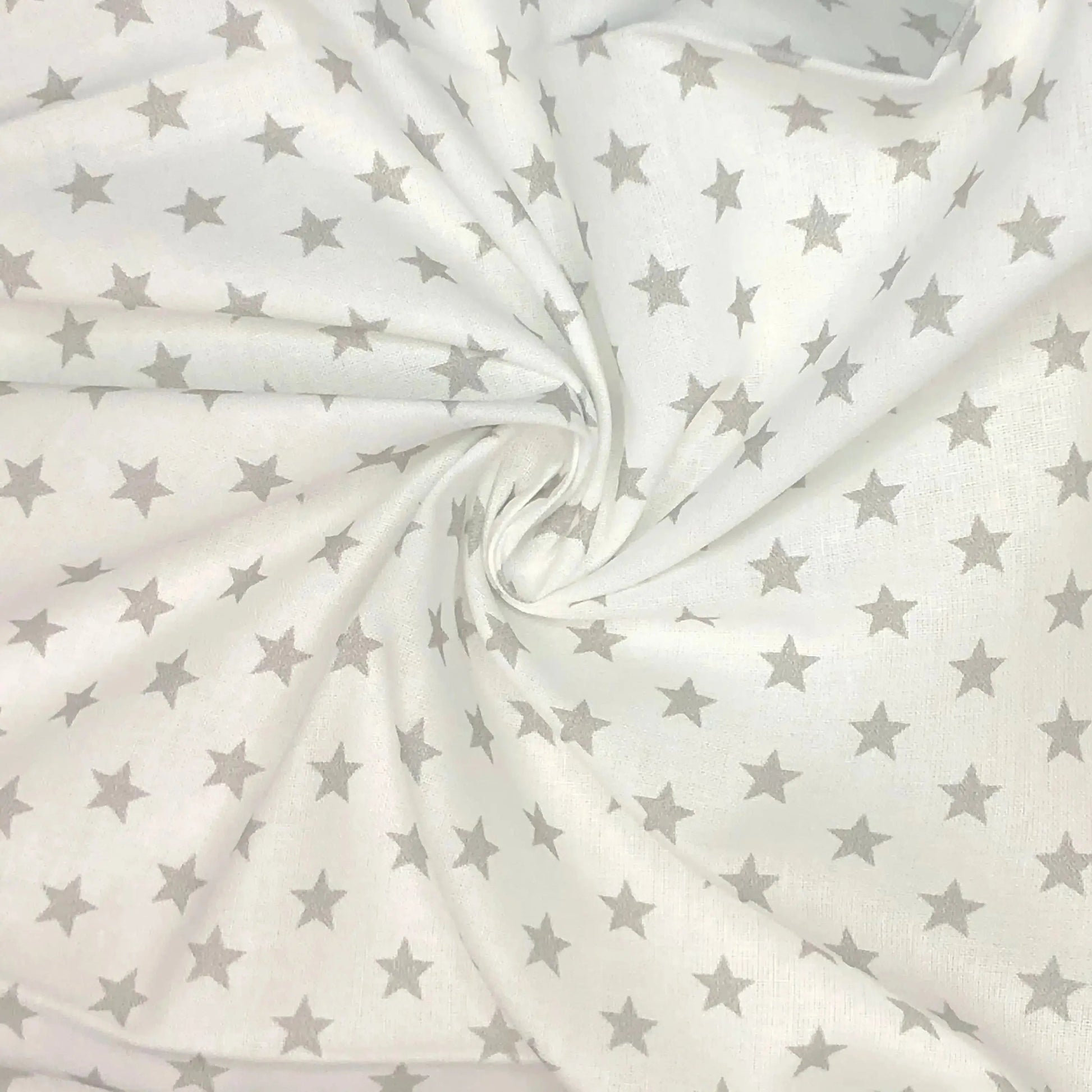 Star Digital Printed 100% Cotton Fabric | Large, Mini & Small Star Designs on White & Colour Bases | 150gsm 55" (140cm) Wide | OEKO-TEXÂ® Standard 100 Certified â€“ Sold by the Metre