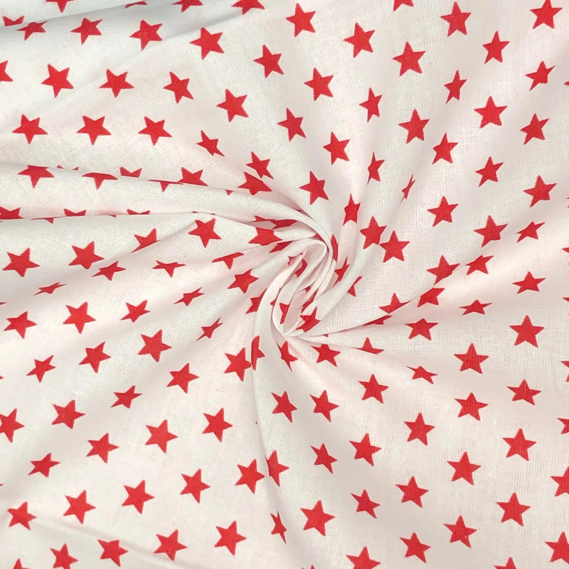 Star Digital Printed 100% Cotton Fabric | Large, Mini & Small Star Designs on White & Colour Bases | 150gsm 55" (140cm) Wide | OEKO-TEXÂ® Standard 100 Certified â€“ Sold by the Metre
