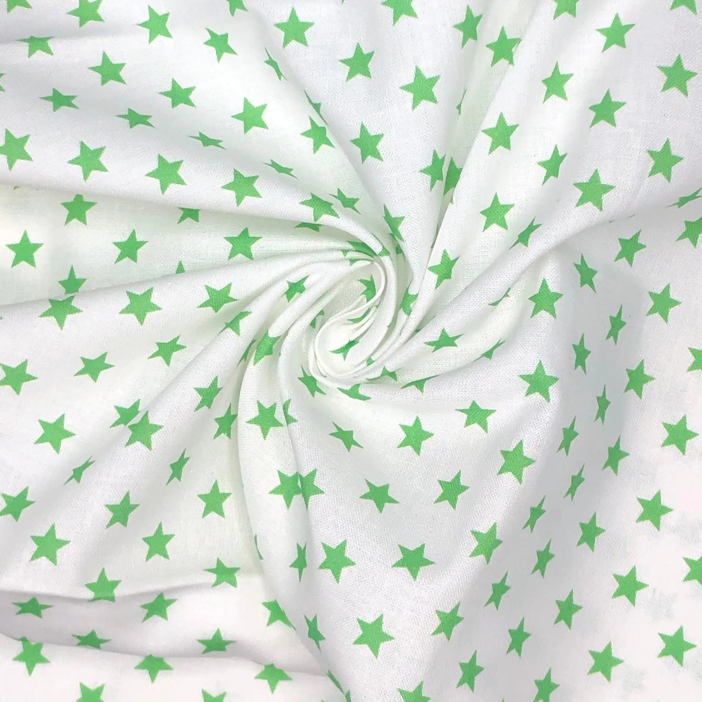 Star Digital Printed 100% Cotton Fabric | Large, Mini & Small Star Designs on White & Colour Bases | 150gsm 55" (140cm) Wide | OEKO-TEX® Standard 100 Certified – Sold by the Metre