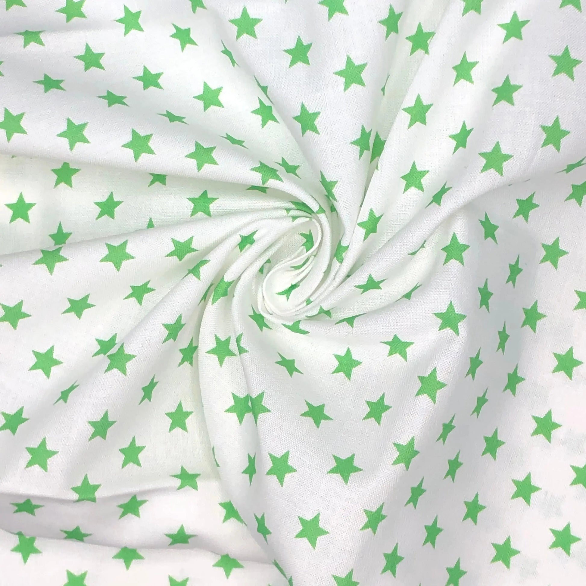 Star Digital Printed 100% Cotton Fabric | Large, Mini & Small Star Designs on White & Colour Bases | 150gsm 55" (140cm) Wide | OEKO-TEX® Standard 100 Certified – Sold by the Metre