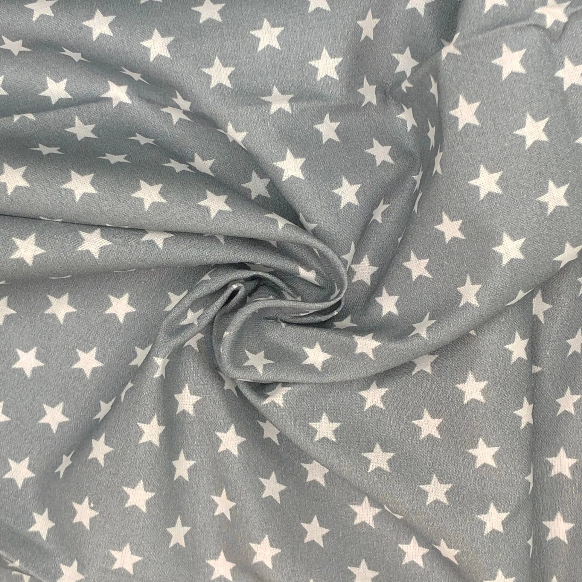 Star Digital Printed 100% Cotton Fabric | Large, Mini & Small Star Designs on White & Colour Bases | 150gsm 55" (140cm) Wide | OEKO-TEX® Standard 100 Certified – Sold by the Metre