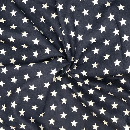 Star Digital Printed 100% Cotton Fabric | Large, Mini & Small Star Designs on White & Colour Bases | 150gsm 55" (140cm) Wide | OEKO-TEXÂ® Standard 100 Certified â€“ Sold by the Metre