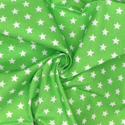 Star Digital Printed 100% Cotton Fabric | Large, Mini & Small Star Designs on White & Colour Bases | 150gsm 55" (140cm) Wide | OEKO-TEXÂ® Standard 100 Certified â€“ Sold by the Metre