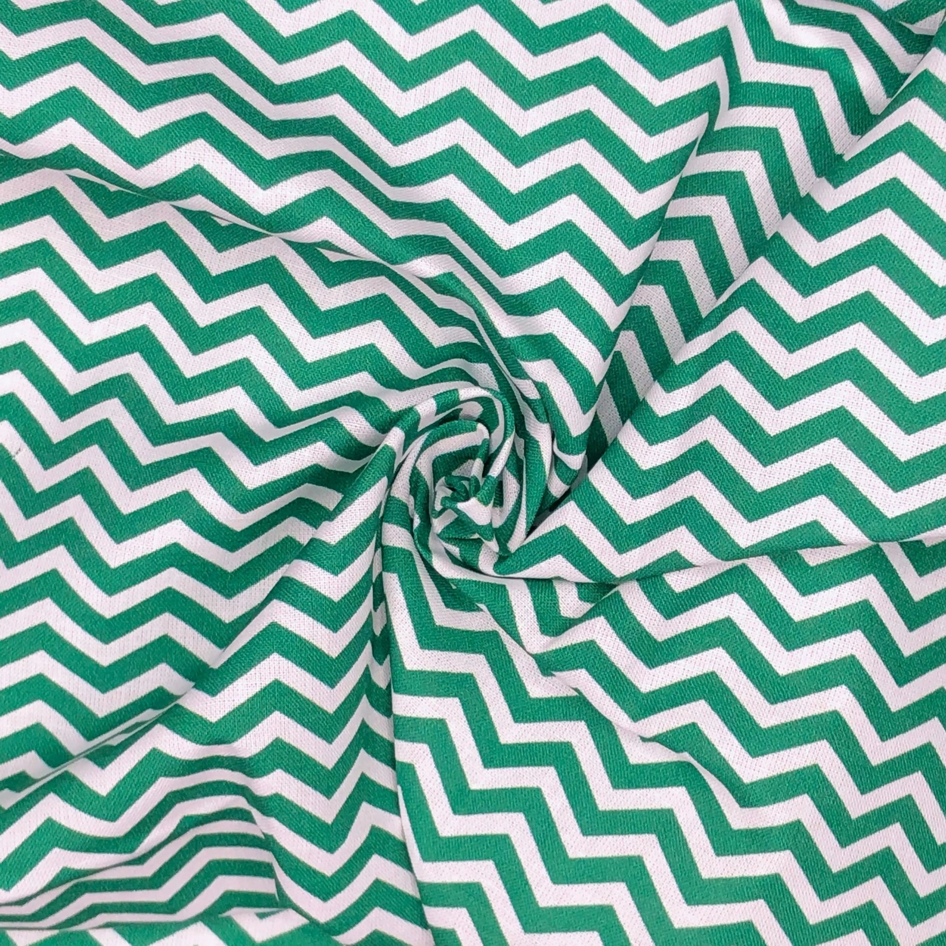 Chevron Digital Printed 100% Cotton Fabric | 150gsm 55" (140cm) Wide | OEKO-TEX® Standard 100 Certified – Sold by the Metre