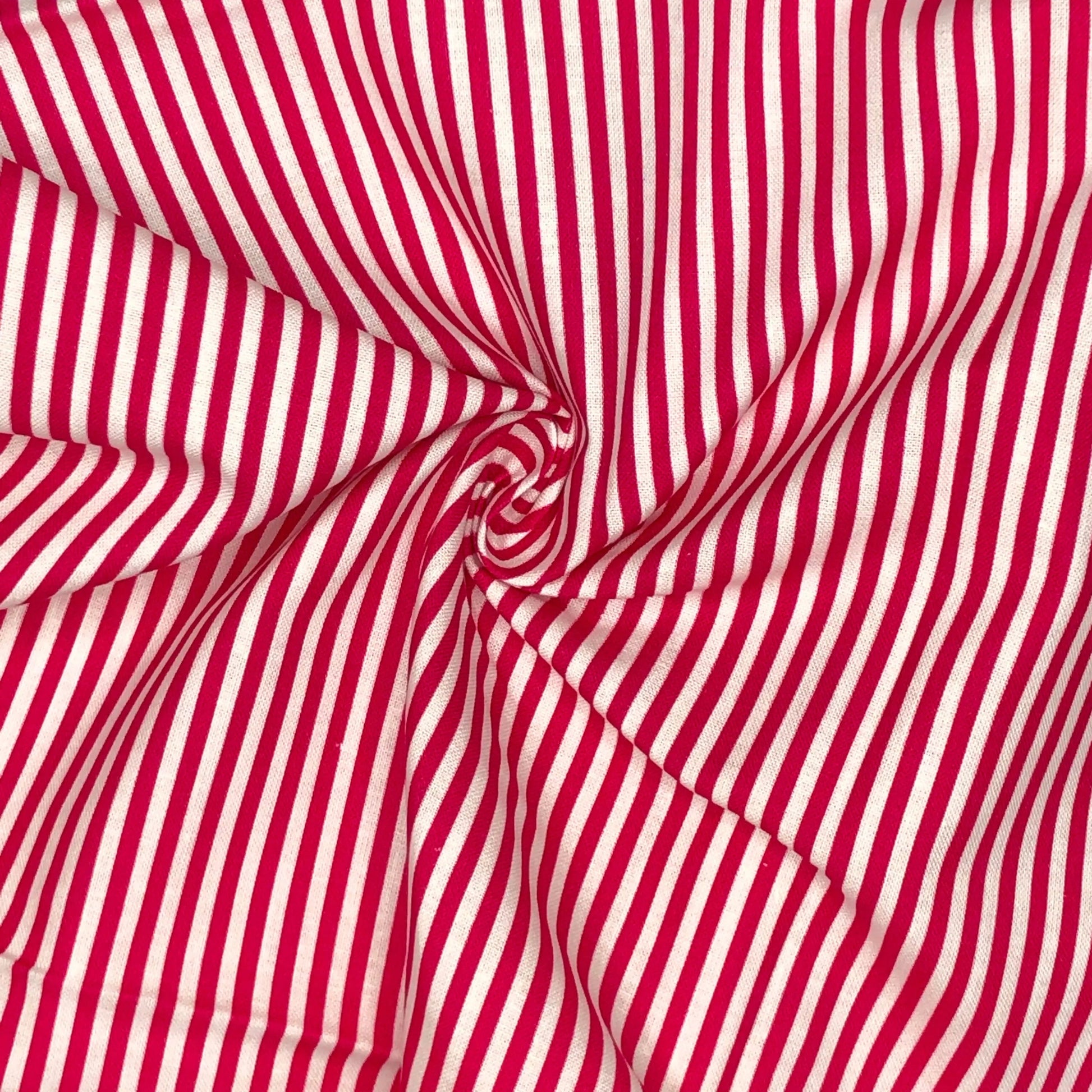 Candy Stripe Digital Printed 100% Cotton Fabric | 150gsm 55" (140cm) Wide | OEKO-TEX® Standard 100 Certified – Sold by the Metre