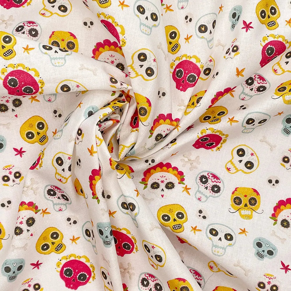 Spooky Digital Printed 100% Cotton Fabric | Halloween & Gothic Designs 150gsm 55" (140cm) Wide – Sold by the Meter