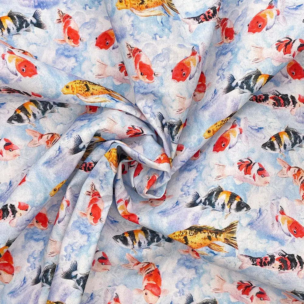 Digital Printed 100% Cotton Fabric | 150gsm 55" (140cm) Wide OEKO-TEX® Standard 100 Certified – Sold by the Meter