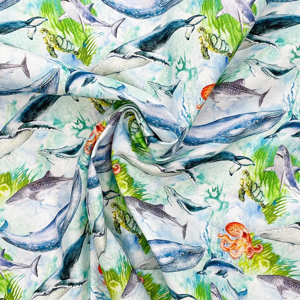 Digital Printed 100% Cotton Fabric | 150gsm 55" (140cm) Wide OEKO-TEXÂ® Standard 100 Certified â€“ Sold by the Meter