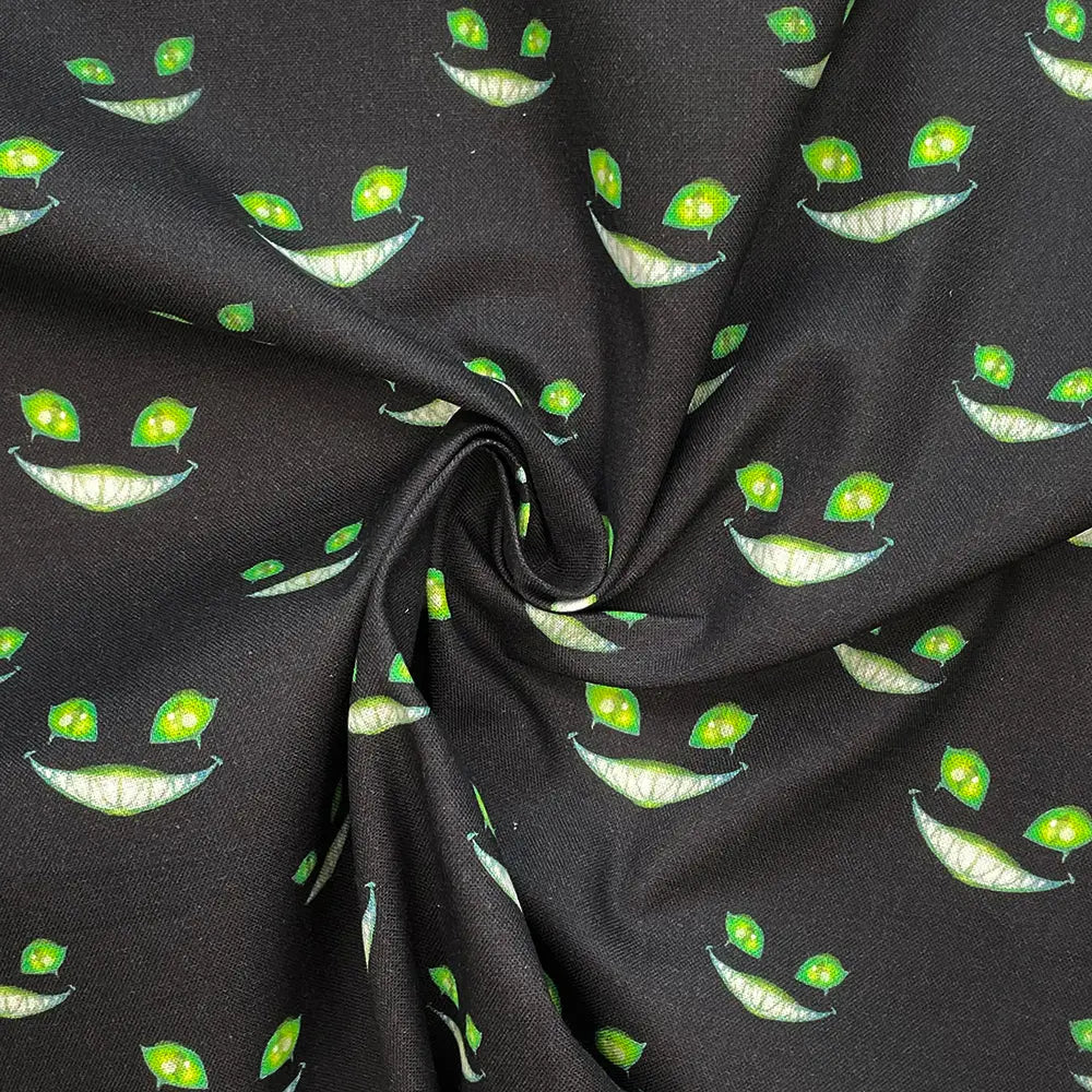 Spooky Digital Printed 100% Cotton Fabric | Halloween & Gothic Designs 150gsm 55" (140cm) Wide â€“ Sold by the Meter