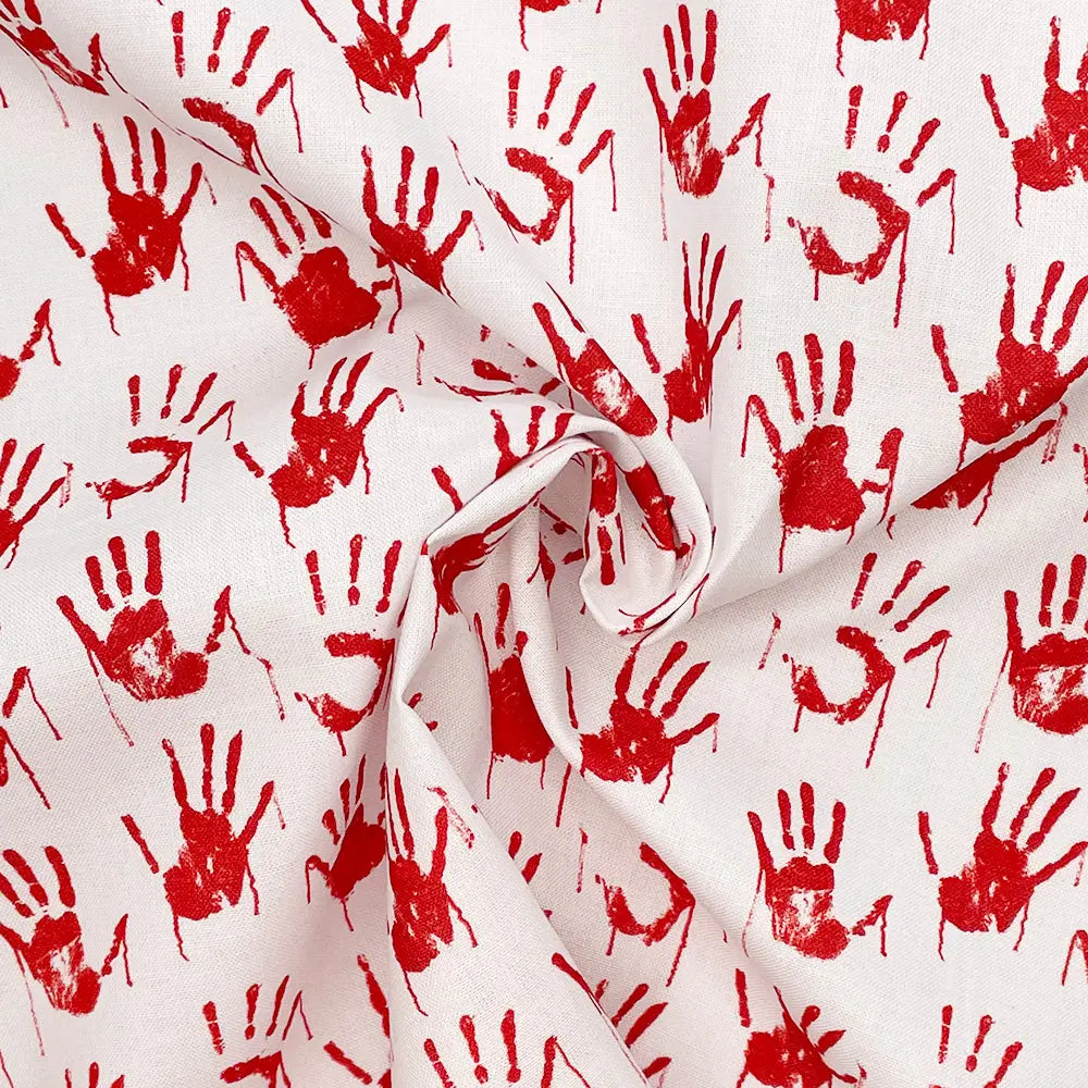 Spooky Digital Printed 100% Cotton Fabric | Halloween & Gothic Designs 150gsm 55" (140cm) Wide – Sold by the Meter